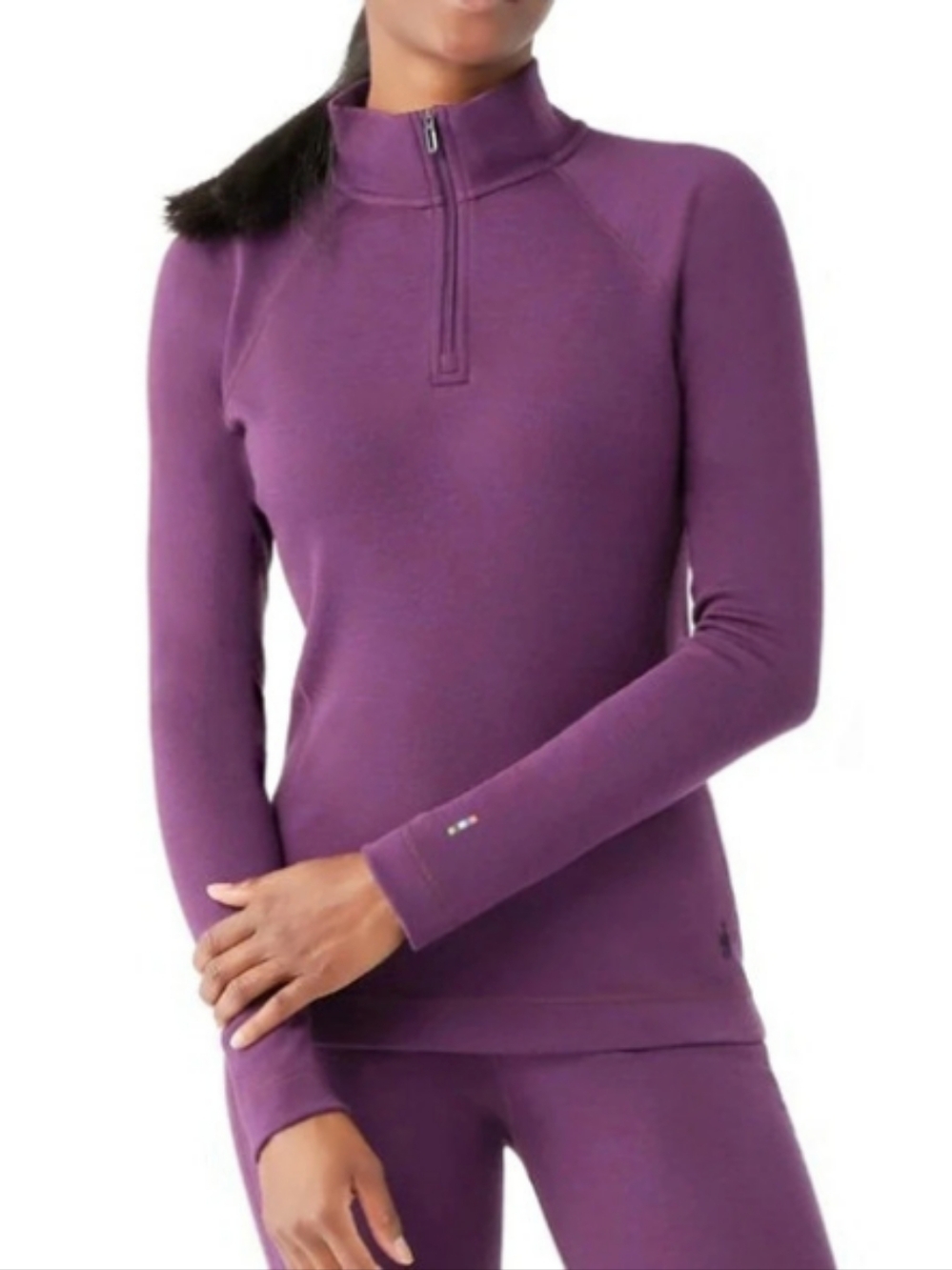 Smartwool 1/4 Zip Merino Long Sleeve Pullover Base Layer Sweater Size S